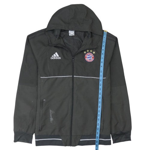 Mens UK Size L adidas Black Windbreaker Coat