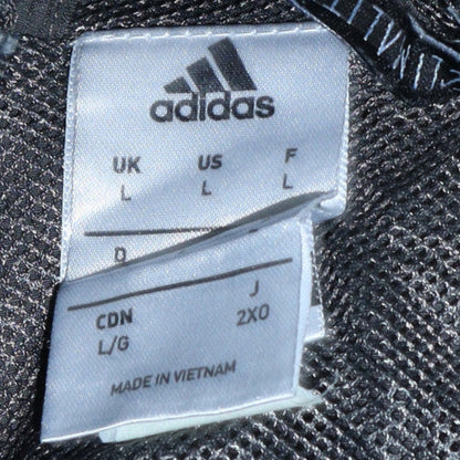 Mens UK Size L adidas Black Windbreaker Coat