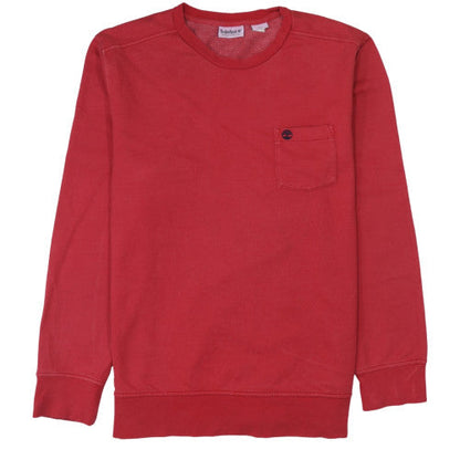 Mens UK Size L Timberland Red Pullover Sweatshirt
