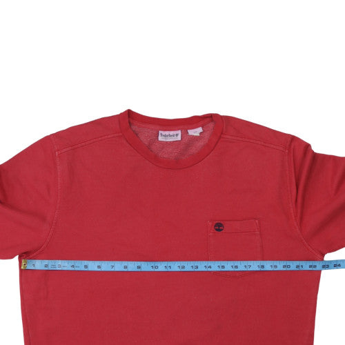 Mens UK Size L Timberland Red Pullover Sweatshirt