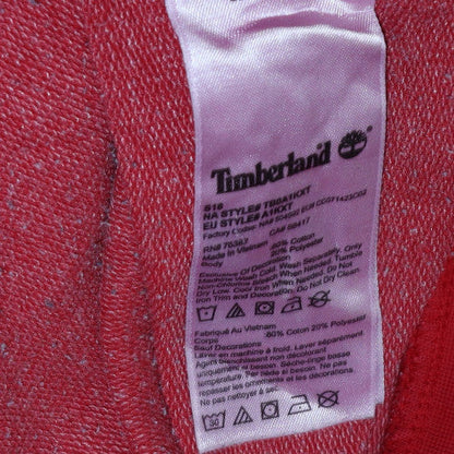 Mens UK Size L Timberland Red Pullover Sweatshirt
