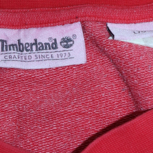 Mens UK Size L Timberland Red Pullover Sweatshirt