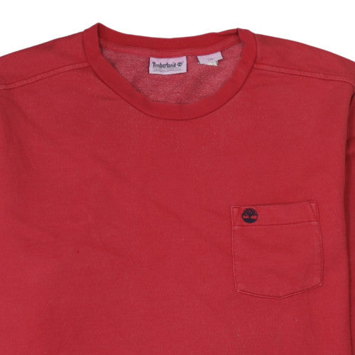 Mens UK Size L Timberland Red Pullover Sweatshirt