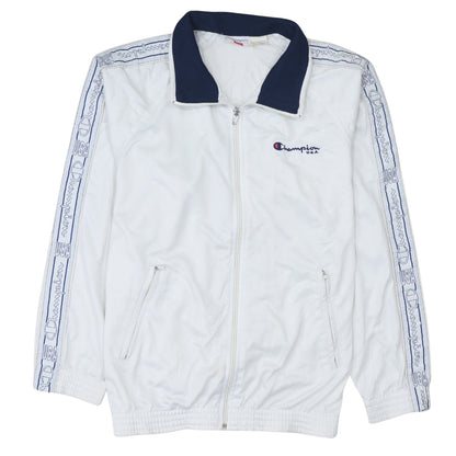 Mens UK Size S Champion White Full Zip Sweatshirt