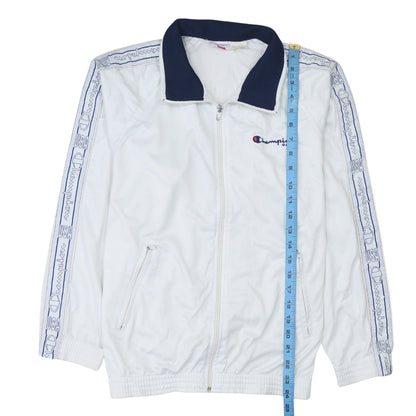 Mens UK Size S Champion White Full Zip Sweatshirt