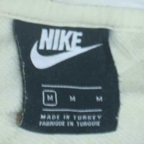 Mens UK Size M Nike Beige Pullover Hoodie