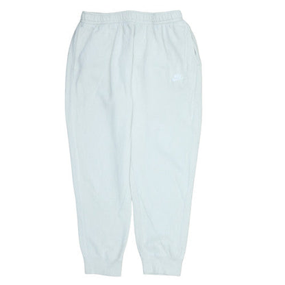 Nike Men's White Fleece Sweatpants XL Regular Fit Tapered