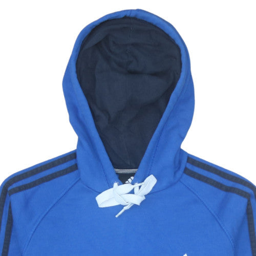 Mens UK Size S adidas Blue Pullover Hoodie
