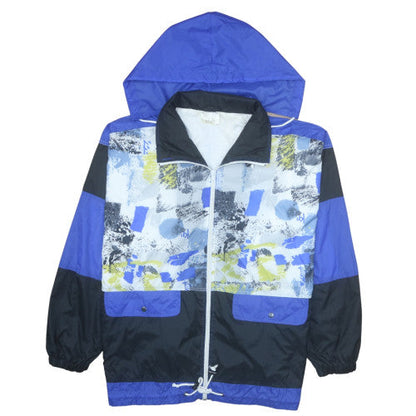 Mens UK Size L Marcel Clair Blue Windbreaker Coat