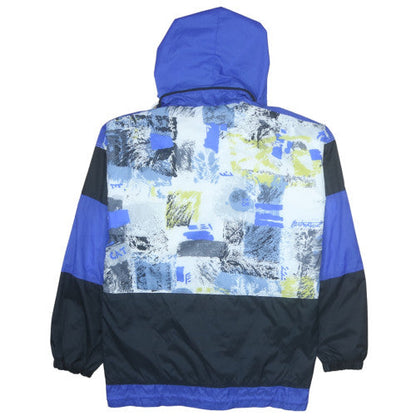 Mens UK Size L Marcel Clair Blue Windbreaker Coat