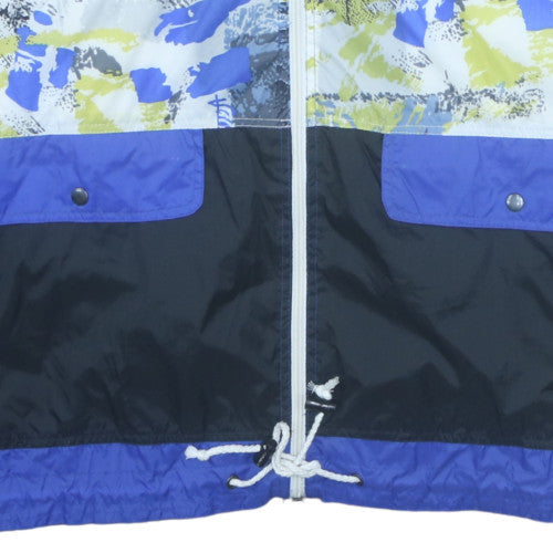 Mens UK Size L Marcel Clair Blue Windbreaker Coat