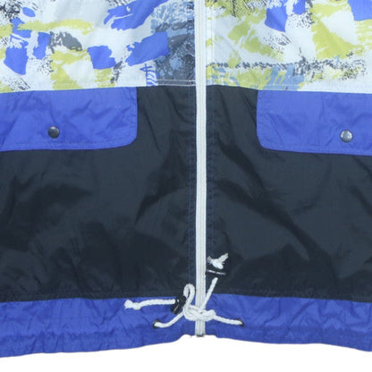 Mens UK Size L Marcel Clair Blue Windbreaker Coat
