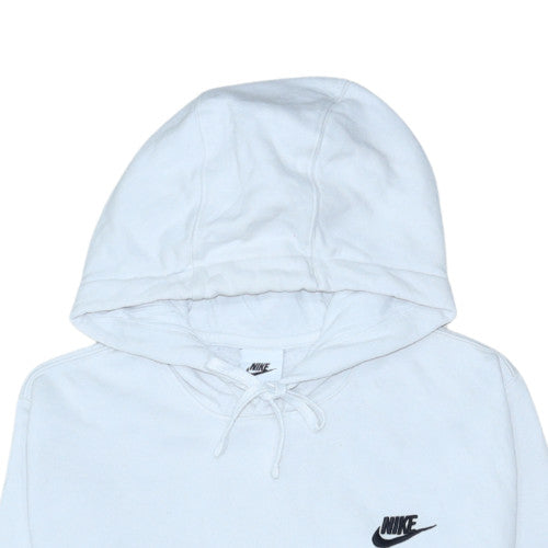 Mens UK Size S Nike White Pullover Hoodie