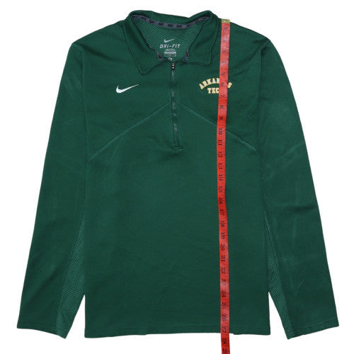 Mens UK Size L Nike Green Henley Sweatshirt