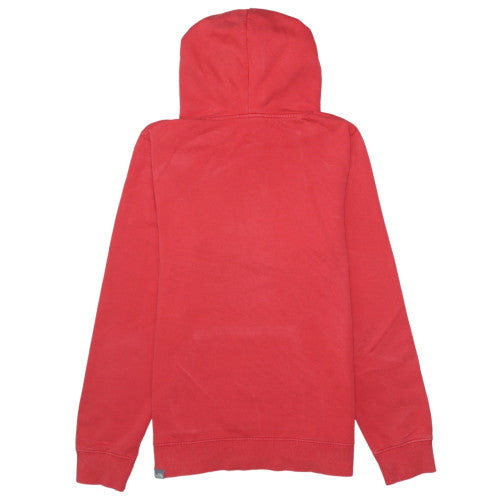 Womens UK Size M The North Face Red Pullover Hoodie
