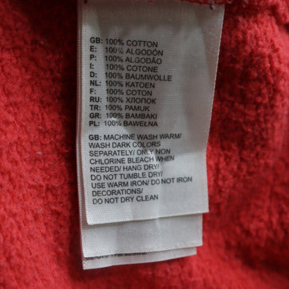 Womens UK Size M The North Face Red Pullover Hoodie