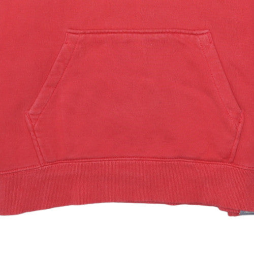 Womens UK Size M The North Face Red Pullover Hoodie