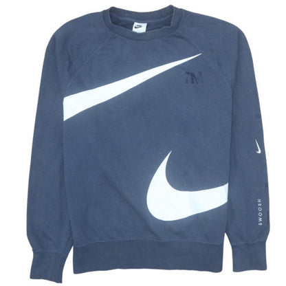Mens UK Size M Nike Blue Pullover Sweatshirt