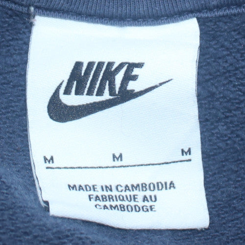 Mens UK Size M Nike Blue Pullover Sweatshirt