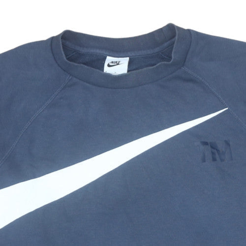 Mens UK Size M Nike Blue Pullover Sweatshirt