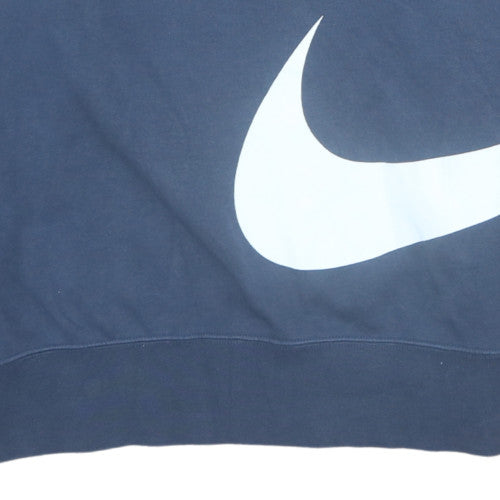 Mens UK Size M Nike Blue Pullover Sweatshirt