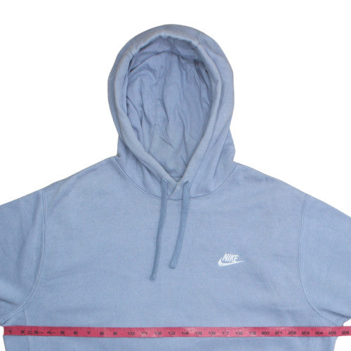 Mens UK Size L Nike Blue Pullover Hoodie