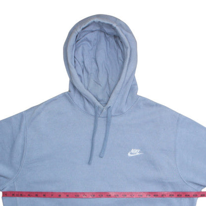 Mens UK Size L Nike Blue Pullover Hoodie