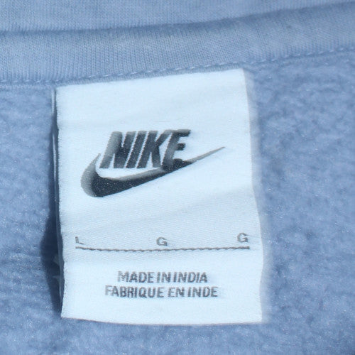 Mens UK Size L Nike Blue Pullover Hoodie