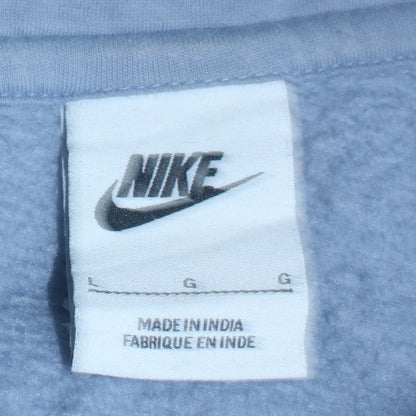 Mens UK Size L Nike Blue Pullover Hoodie