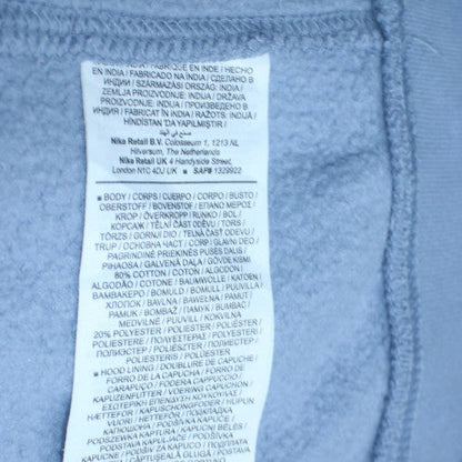 Mens UK Size L Nike Blue Pullover Hoodie