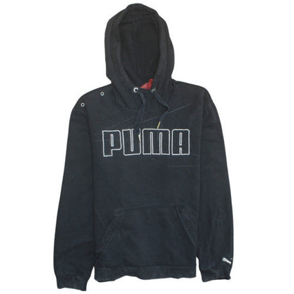 Mens UK Size M PUMA Black Pullover Hoodie