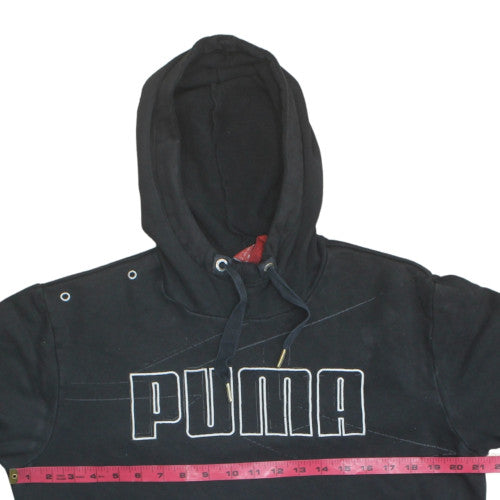 Mens UK Size M PUMA Black Pullover Hoodie
