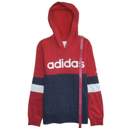 Boys UK Size 13-14 Years adidas Red Pullover Hoodie
