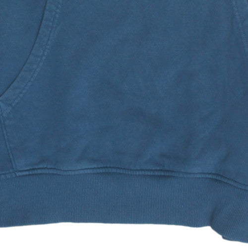 Mens UK Size M The North Face Blue Pullover Hoodie