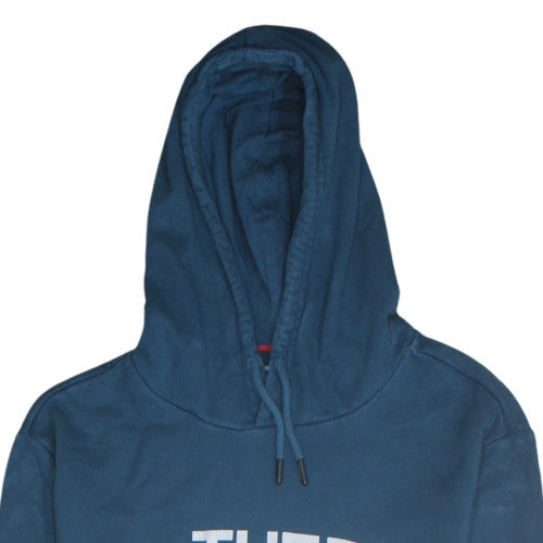 Mens UK Size M The North Face Blue Pullover Hoodie