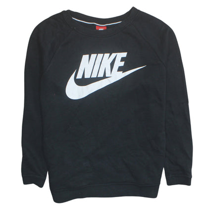Womens UK Size M Nike Black Pullover Sweatshirt
