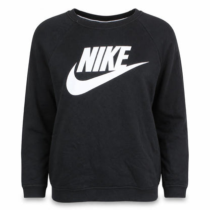 Womens UK Size M Nike Black Pullover Sweatshirt