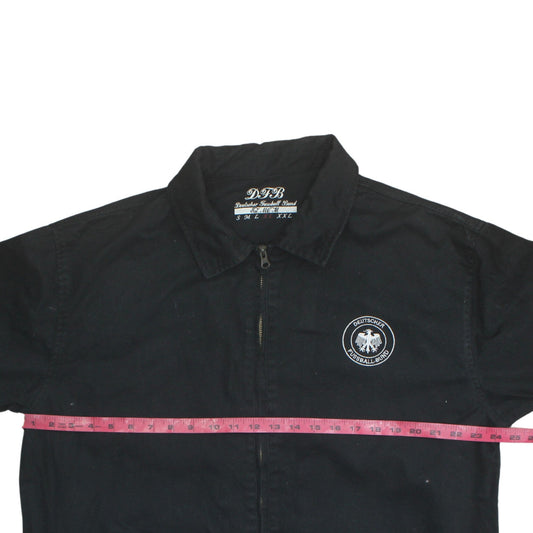 DFB Mens Black Cotton Football Jacket XL Casual Sportswear