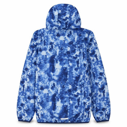 Cecilia Sport Womens Blue Hooded Windbreaker Jacket Size L