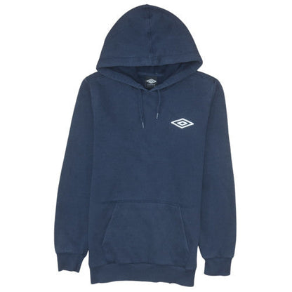 Mens UK Size M Umbro Blue Pullover Hoodie