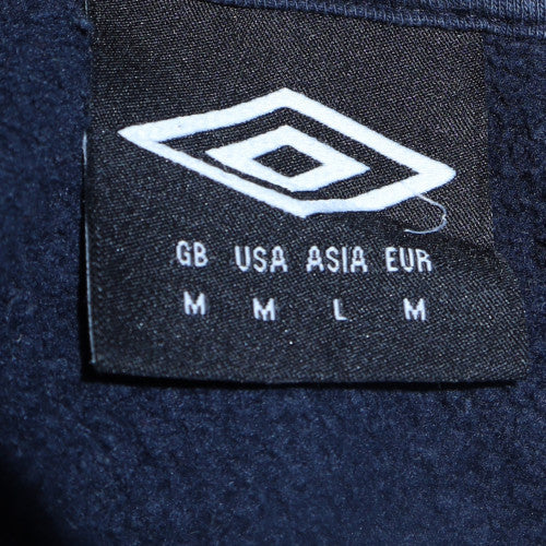 Mens UK Size M Umbro Blue Pullover Hoodie