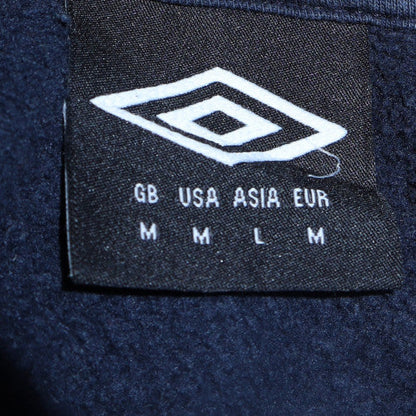Mens UK Size M Umbro Blue Pullover Hoodie