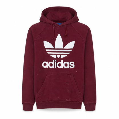 Mens UK Size S adidas Red Pullover Hoodie