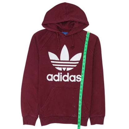 Mens UK Size S adidas Red Pullover Hoodie