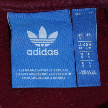 Mens UK Size S adidas Red Pullover Hoodie