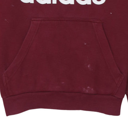 Mens UK Size S adidas Red Pullover Hoodie
