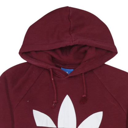 Mens UK Size S adidas Red Pullover Hoodie