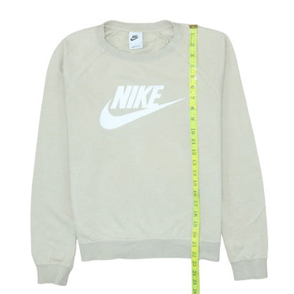 Womens UK Size S Nike Beige Pullover Sweatshirt