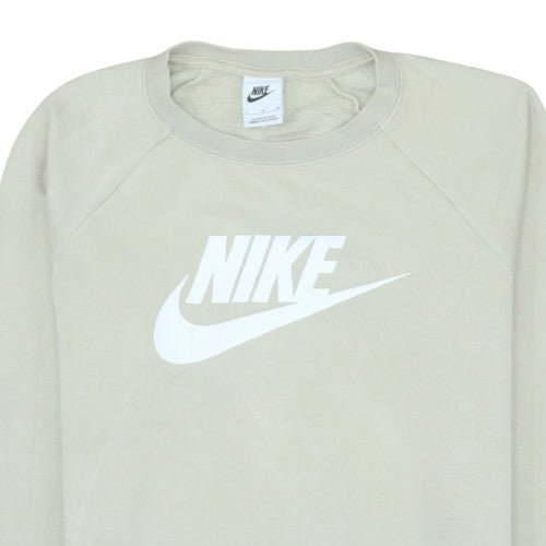 Womens UK Size S Nike Beige Pullover Sweatshirt