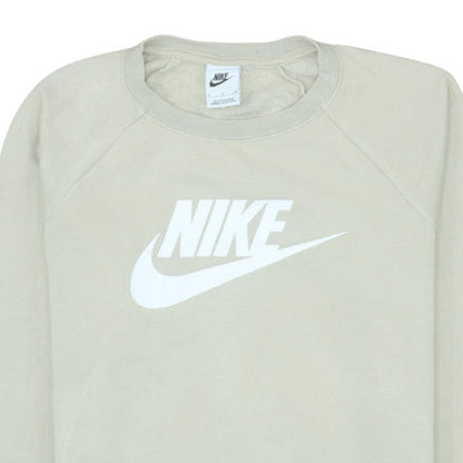 Womens UK Size S Nike Beige Pullover Sweatshirt